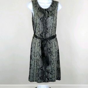 Calvin Klein Snake Print Sweater Dress